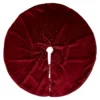 Red Velvet With Diamante Trim Christmas Tree Skirt -CHRISTMAS LIGHTS SHOP 12838555 1084831956029892