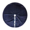 Blue Velvet With Diamante Trim Christmas Tree Skirt -CHRISTMAS LIGHTS SHOP 12838557 2094831956093330