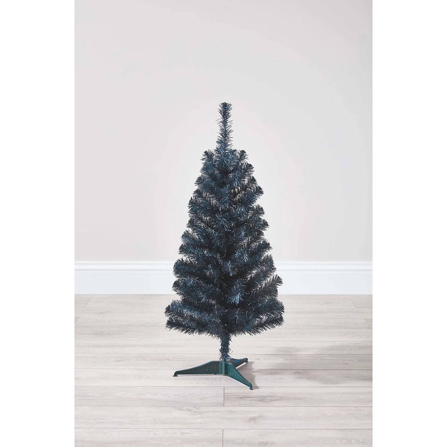 3ft Tinsel Dark Blue Christmas Tree 4 3ft Tinsel Dark Blue Christmas Tree - Image 2