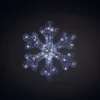 Snowflake Spun Acrylic LED Christmas Light Decoration - 37cm