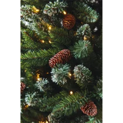 7.5ft Glitter Tipped Pre-lit Premium Christmas Tree -CHRISTMAS LIGHTS SHOP 12838812 1334832962703997