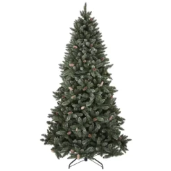7.5ft Glitter Tipped Pre-lit Premium Christmas Tree -CHRISTMAS LIGHTS SHOP 12838812 1734832962755777