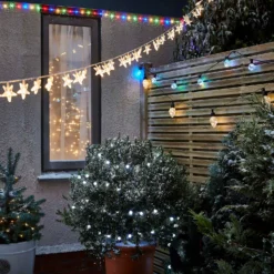 100 Star Outdoor Christmas String Lights - Warm White -CHRISTMAS LIGHTS SHOP 12839272 1424884276116133