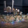 240 Large LED Green Copper Wire Garland Christmas Lights - Multicoloured -CHRISTMAS LIGHTS SHOP 12839512 1455000118155784