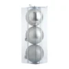 Large Silver Shatterproof Christmas Tree Baubles - Pack Of 3 -CHRISTMAS LIGHTS SHOP 12840024 7704884161034963
