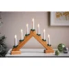 7 LED Natural Wooden Traditional Christmas Candle Bridge (Battery Operated) -CHRISTMAS LIGHTS SHOP 12840171 1664831898862459