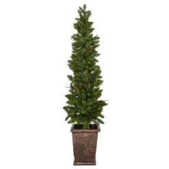 5ft Pre-lit / Pre-Decorated Berries Pot Christmas Tree -CHRISTMAS LIGHTS SHOP 12840308 1684884177428835