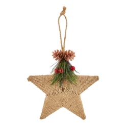 Hemp Rope Hanging Christmas Tree Decoration - Assortment