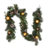 Natural Foliage With Bronze Baubles Christmas Garland - 180cm 1 Natural Foliage With Bronze Baubles Christmas Garland - 180cm -CHRISTMAS LIGHTS SHOP 12916337 1224884261107109