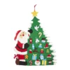 Fabric Santa And Christmas Tree Hanging Christmas Decoration -CHRISTMAS LIGHTS SHOP 12916362 5914884026246769