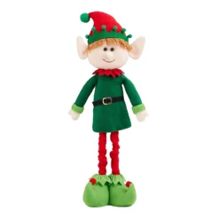 Extendable Boy Elf Christmas Decoration - 53cm