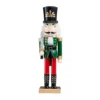 Green Wooden Nutcracker Christmas Decoration - 36cm -CHRISTMAS LIGHTS SHOP 12934057 2064884026843955