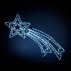 Shooting Star Twinkle LED Rope Outdoor Christmas Light Decoration - 116cm