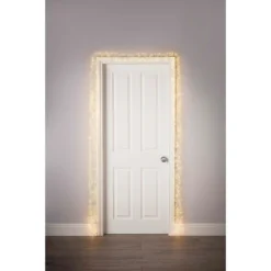 800 LED Silver Copper Wire Cluster Door Garland Christmas Lights -CHRISTMAS LIGHTS SHOP 12939852 8474884309186618