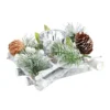 White Berry & Willow Tabletop Christmas Candle Holder - 15cm -CHRISTMAS LIGHTS SHOP 12941020 8604884028241895
