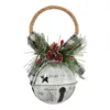 White Metal Bell With Foliage Christmas Tree Decoration -CHRISTMAS LIGHTS SHOP 12941099 9474884040668645
