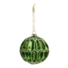 Deco Luxe Glass Christmas Tree Bauble - Green -CHRISTMAS LIGHTS SHOP 12941351 1704884034526097