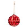 Deco Luxe Glass Christmas Tree Bauble - Red 1 Deco Luxe Glass Christmas Tree Bauble - Red -CHRISTMAS LIGHTS SHOP 12941353 5594884034599972