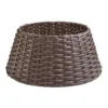 Dark Brown Circular Christmas Tree Skirt - 56cm -CHRISTMAS LIGHTS SHOP 13082493 1464884034404132