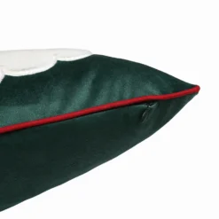 Father Christmas Cushion - Forest Green - 45x45cm -CHRISTMAS LIGHTS SHOP 13104862 1954880324958564