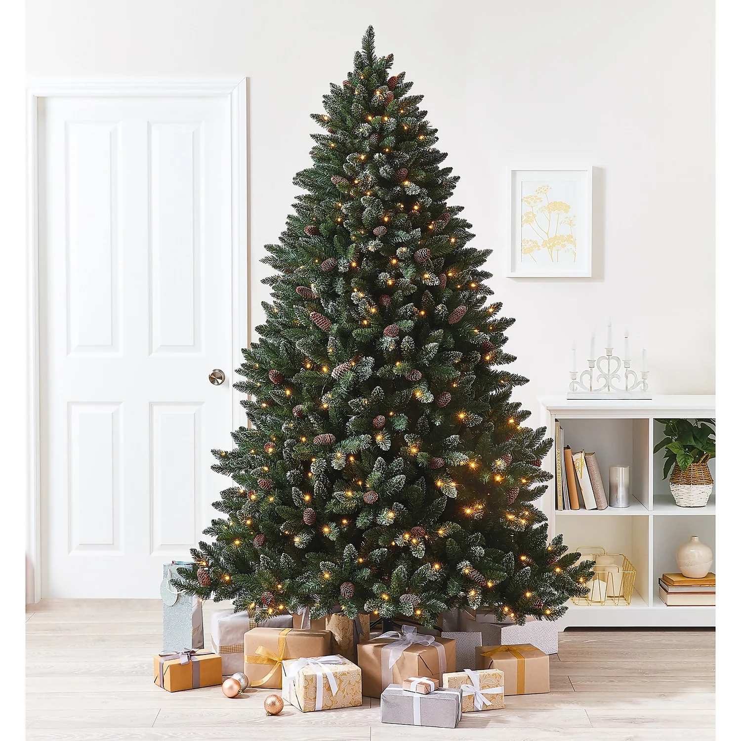 7ft Danube Premium Pre-lit Artificial Christmas Tree 4 7ft Danube Premium Pre-lit Artificial Christmas Tree - Image 2