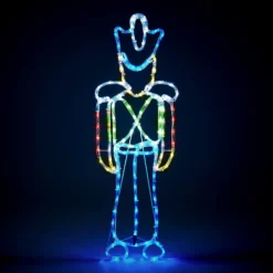 Nutcracker LED Multicolour Outdoor Christmas Rope Light - 90cm