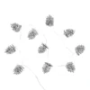 10 Silver Glitter Pinecone Christmas String Light (Battery Operated) -CHRISTMAS LIGHTS SHOP 13698356 7734984583859054