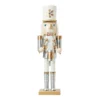 Silver Wooden Nutcracker Figure Christmas Decoration - 50cm