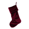 Velvet Christmas Stocking - Red -CHRISTMAS LIGHTS SHOP 13700343 4194969025634825