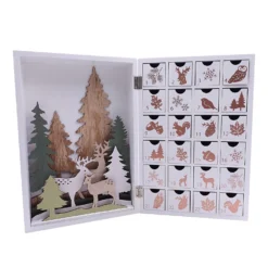 Wooden Book Christmas Advent Calendar