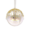 Gold Jewel Top Glass Christmas Tree Bauble - 90mm -CHRISTMAS LIGHTS SHOP 13700355 4044984497360237