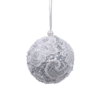Silver Lace Christmas Tree Bauble - 100mm -CHRISTMAS LIGHTS SHOP 13700362 8284984313346318
