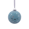 Duck Egg Beaded Shatterproof Christmas Tree Bauble - 90mm -CHRISTMAS LIGHTS SHOP 13700378 3594984497288618