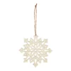 Wooden Snowflake Christmas Tree Decorations - Pack Of 6 -CHRISTMAS LIGHTS SHOP 13700407 1544984497735459