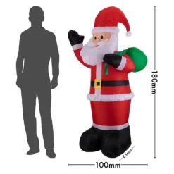 6ft Santa With Sack Christmas Inflatable 16 6ft Santa With Sack Christmas Inflatable -CHRISTMAS LIGHTS SHOP 13700643 6094966107968652