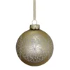 Filigree Glass Bauble Gold Christmas Tree Bauble - 90mm -CHRISTMAS LIGHTS SHOP 13711074 1514985908997439