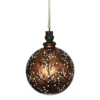 Bronze Forest Glass Christmas Tree Bauble - 90mm -CHRISTMAS LIGHTS SHOP 13711106 1294985909167524