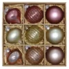 Elegance Premium Glass Christmas Tree Baubles - Pack Of 9 -CHRISTMAS LIGHTS SHOP 13711113 3944985909008158