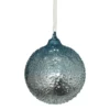Duck Egg Textured Glass Christmas Tree Bauble - 90mm -CHRISTMAS LIGHTS SHOP 13711126 1714985909006988