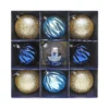 Party Nights 100mm Christmas Tree Baubles - Pack Of 9 -CHRISTMAS LIGHTS SHOP 13714947 9024984562928396