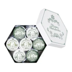 Reindeer Decoupage Christmas Tree Bauble Pack