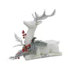 White Sitting Reindeer Christmas Decoration -CHRISTMAS LIGHTS SHOP 13714951 9284984568956467
