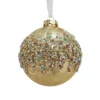Gold Deco Jewels Glass Christmas Tree Bauble - 90mm 2 Gold Deco Jewels Glass Christmas Tree Bauble - 90mm -CHRISTMAS LIGHTS SHOP 13715877 1124984563111867