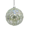 Green Iridescent Scallop Christmas Tree Bauble - 100mm -CHRISTMAS LIGHTS SHOP 13715880 5074984563138942