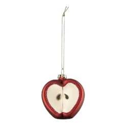 Festive Fruit Glass Christmas Tree Decoration Set - Pack Of 3 -CHRISTMAS LIGHTS SHOP 13715890 1054984563263427