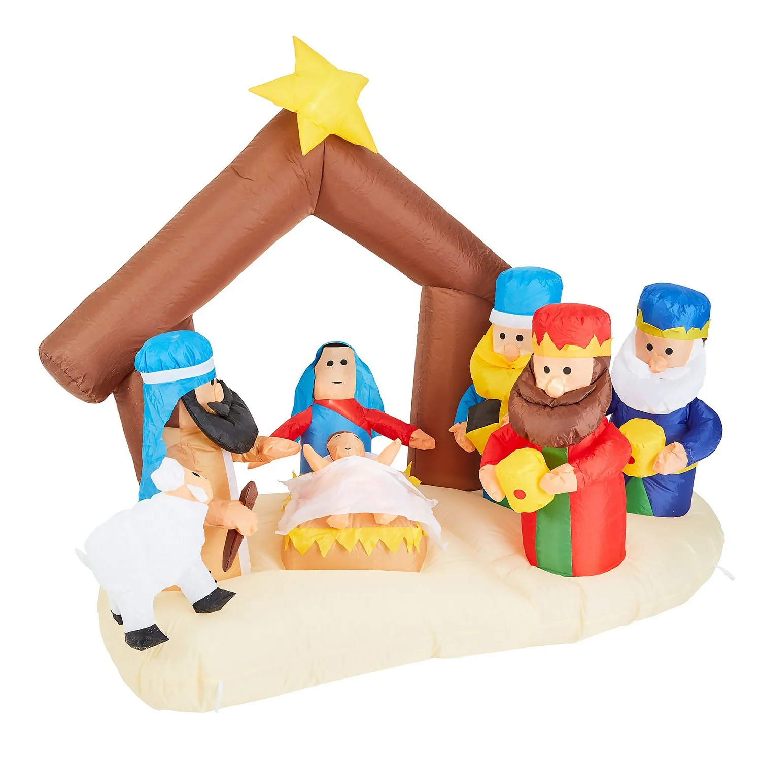 6ft Nativity Scene Christmas Inflatable 4 6ft Nativity Scene Christmas Inflatable - Image 2