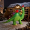 7ft Large Dinosaur Christmas Inflatable 1 7ft Large Dinosaur Christmas Inflatable -CHRISTMAS LIGHTS SHOP 13720587 9714985909407728