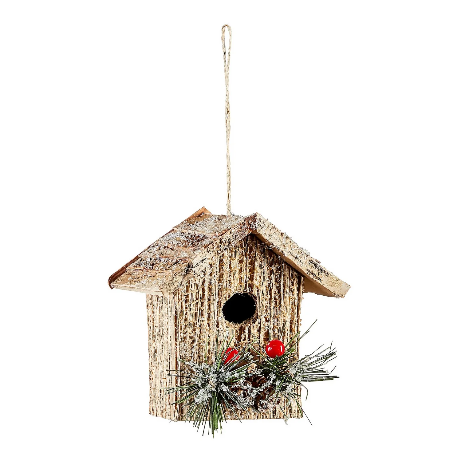 Wooden Birdhouse Christmas Tree Decoration 3 Wooden Birdhouse Christmas Tree Decoration