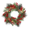 Natural Foliage With Red Berries Luxury Christmas Wreath - 55cm -CHRISTMAS LIGHTS SHOP 13721768 2064984584095049